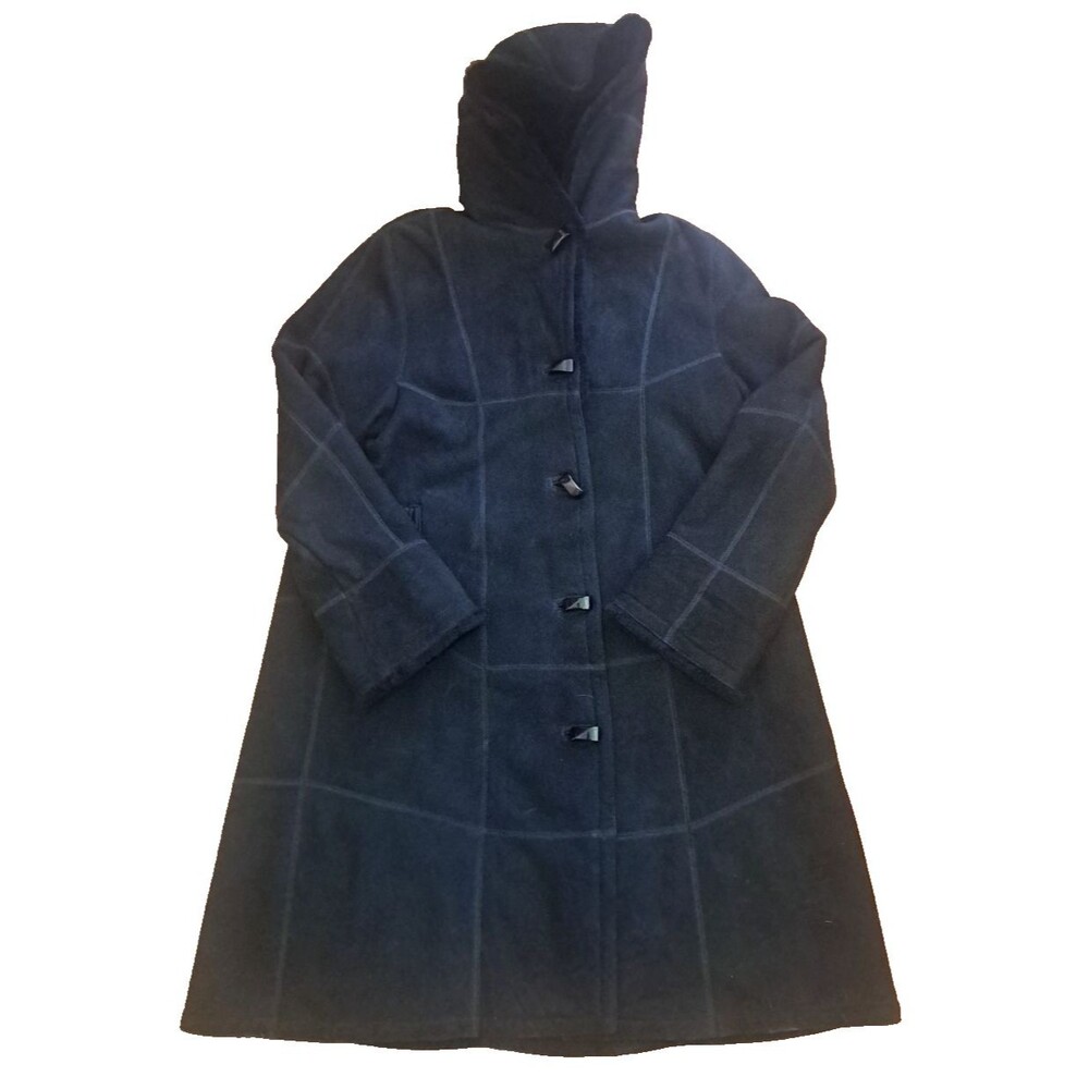 Vintage Bonz Lambskin Coat Long Mink Fur Trim Toggle Button New Zealand XL